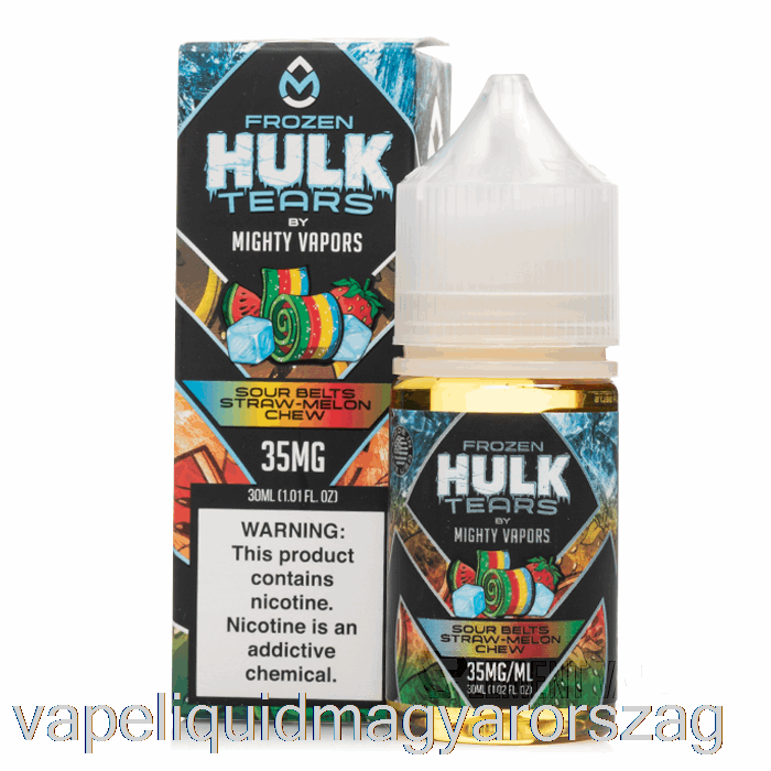 Fagyasztott Savanyú Szalagok Szalma Dinnye Rágó - Hulk Könnyek Só - 30 Ml 35 Mg Vape E Cigi